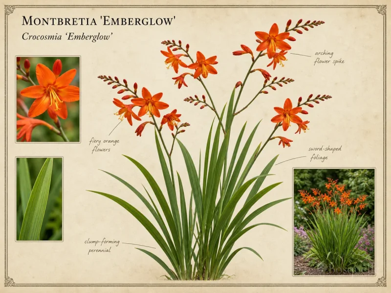 Montbretia 'Emberglow' — Tall red / hot spike (4)
