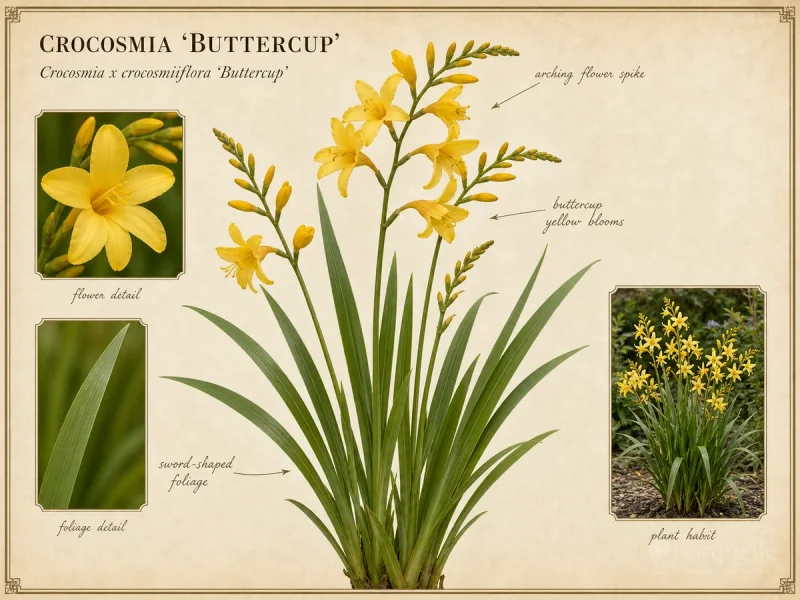 Crocosmia 'Buttercup' — Yellow / cream (7)