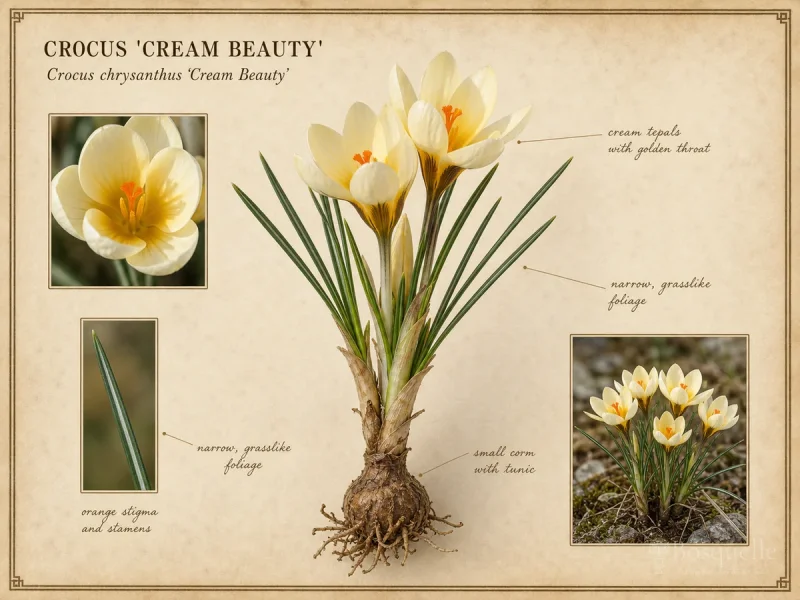 Crocus ‘Cream Beauty’ (Crocus chrysanthus ‘Cream Beauty’)
