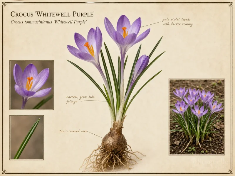 Crocus ‘Whitewell Purple’ (Crocus tommasinianus ‘Whitewell Purple’)