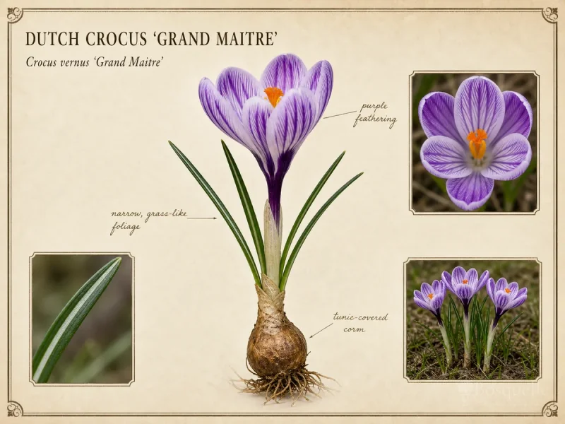 Dutch Crocus ‘Grand Maitre’ (Crocus vernus ‘Grand Maitre’)