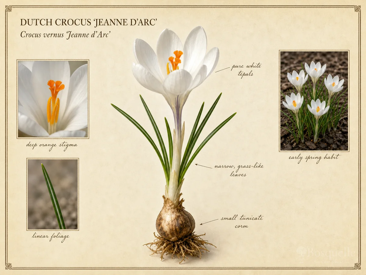 Dutch Crocus 'Jeanne d'Arc'