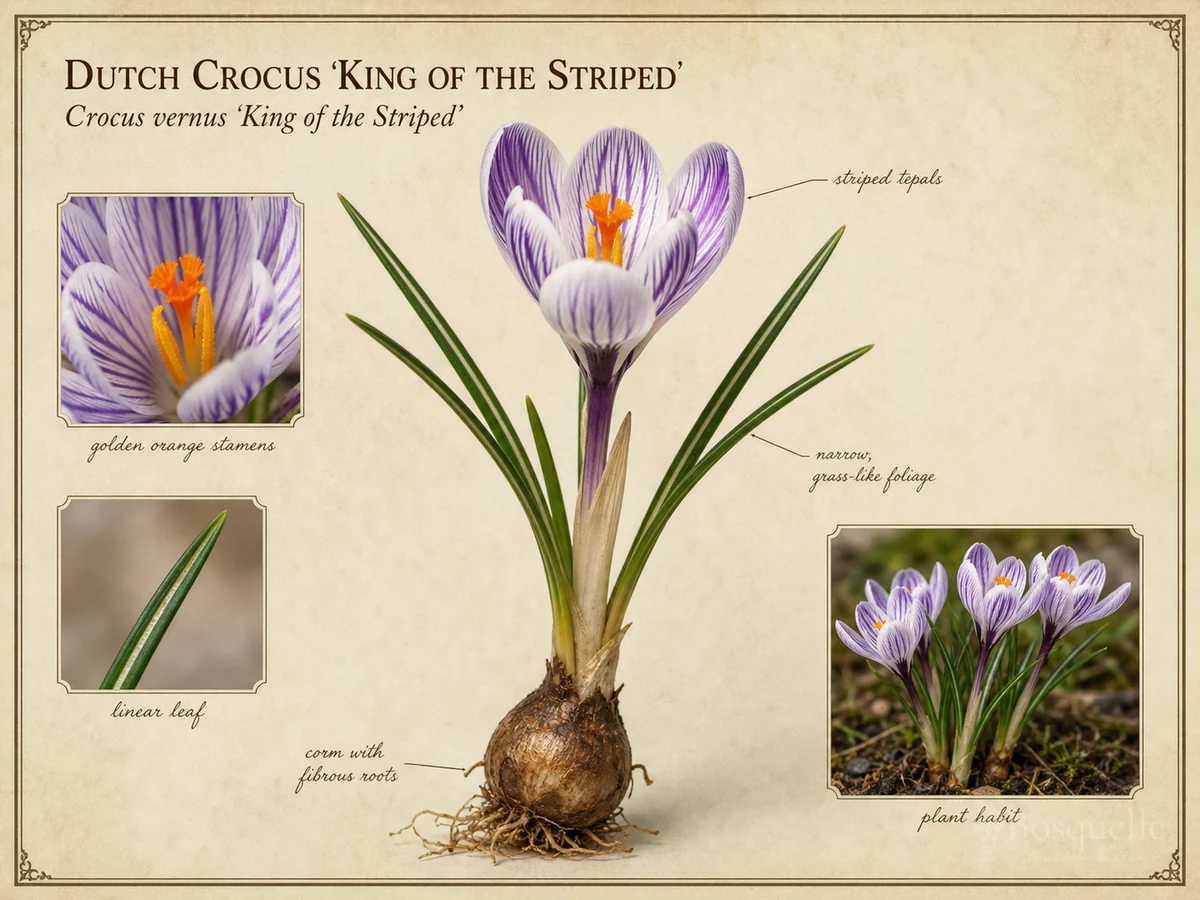 Dutch Crocus 'King of the Striped'