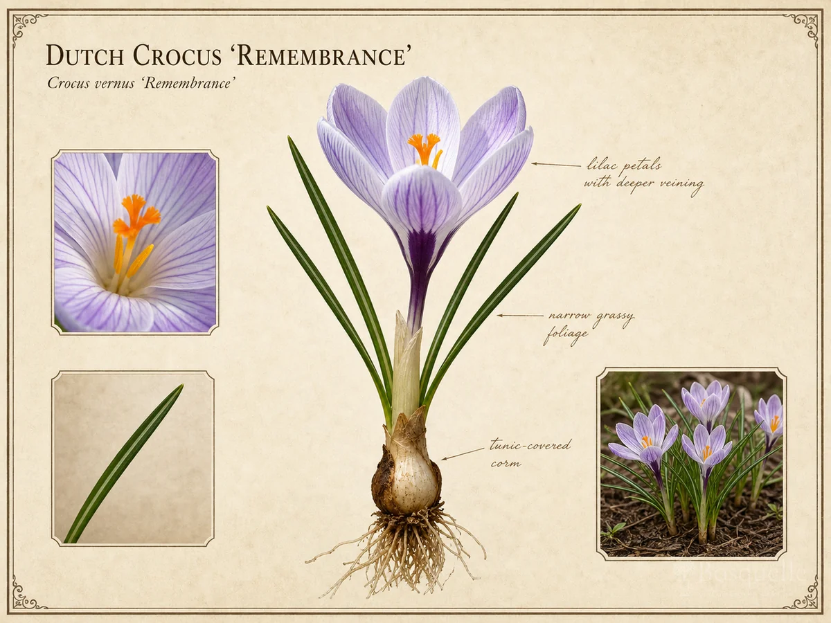 Dutch Crocus 'Remembrance'
