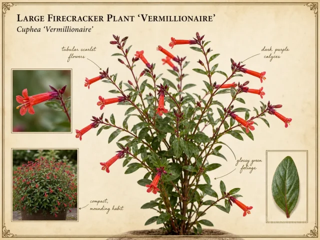 Large Firecracker Plant 'Vermillionaire'
