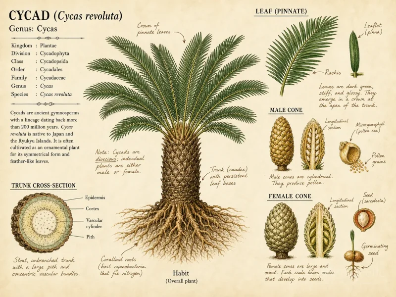 Cycad — Plant it with the caudex at the same depth it sat…