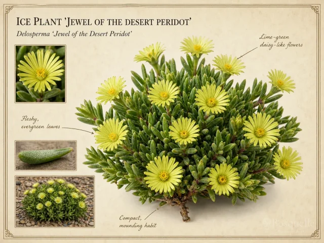 Ice Plant ‘Jewel of the Desert Peridot’ (Delosperma ‘Jewel of the Desert Peridot’)