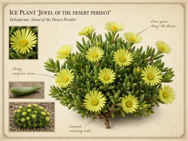 Ice Plant ‘Jewel of the Desert Peridot’ (Delosperma ‘Jewel of the Desert Peridot’)