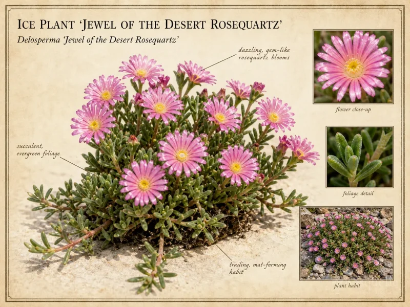 Ice Plant ‘Jewel of the Desert Rosequartz’ (Delosperma ‘Jewel of the Desert Rosequartz’)