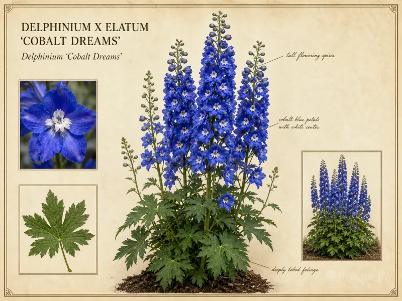 Delphinium x elatum ‘Cobalt Dreams’ (Delphinium ‘Cobalt Dreams’)