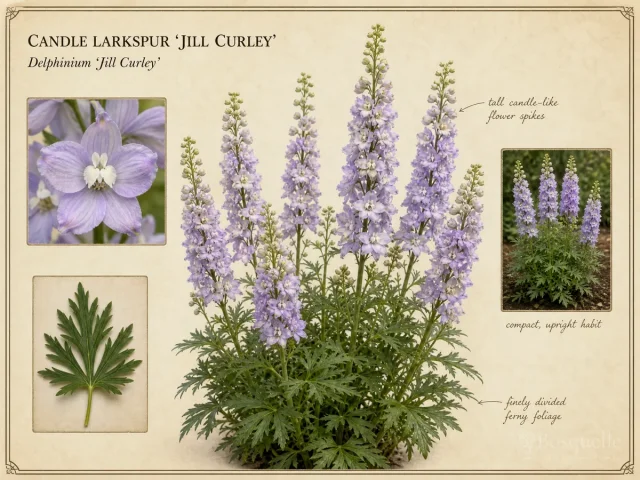 Candle Larkspur ‘Jill Curley’ (Delphinium ‘Jill Curley’)