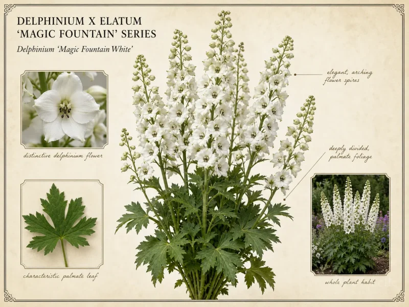 Delphinium x elatum 'Magic Fountain' Series