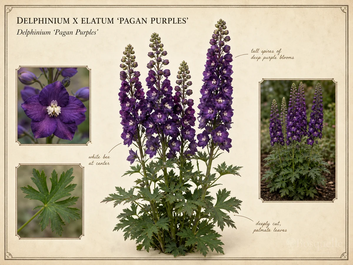 Delphinium x elatum 'Pagan Purples' — Cutting back delphiniums