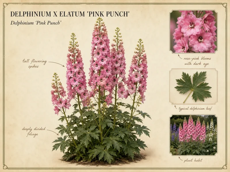 Delphinium x elatum 'Pink Punch'
