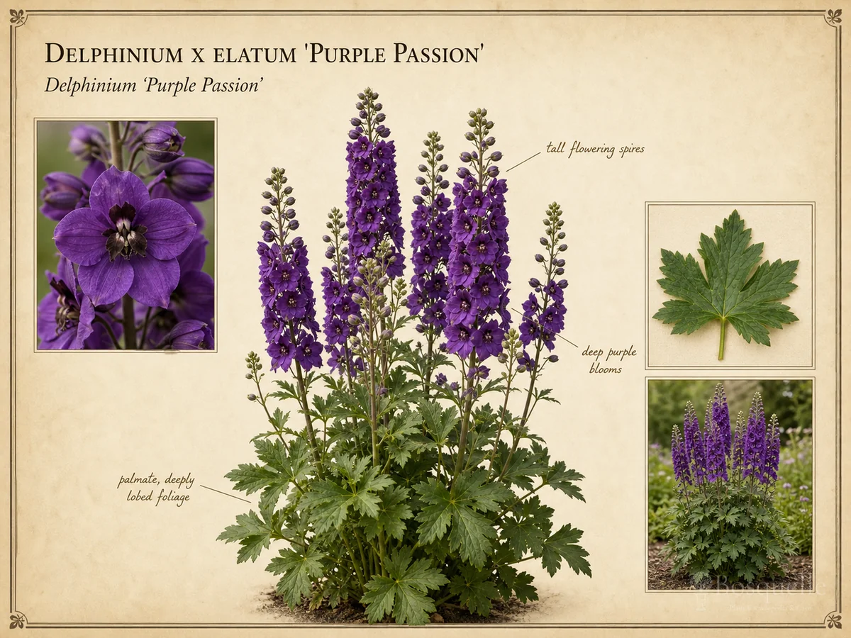 Delphinium x elatum 'Purple Passion'