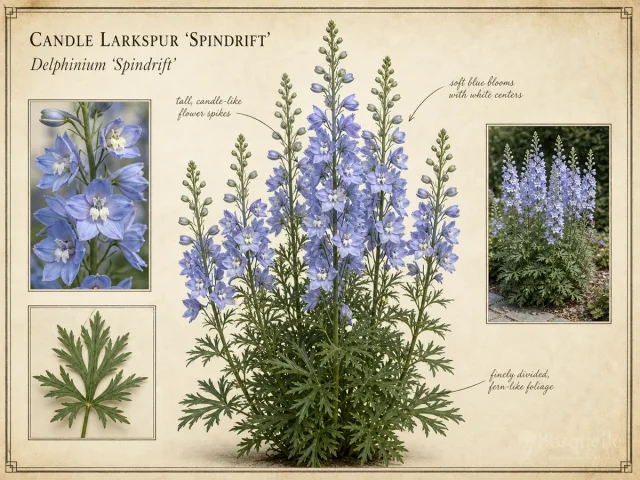 Candle Larkspur ‘Spindrift’ (Delphinium ‘Spindrift’)
