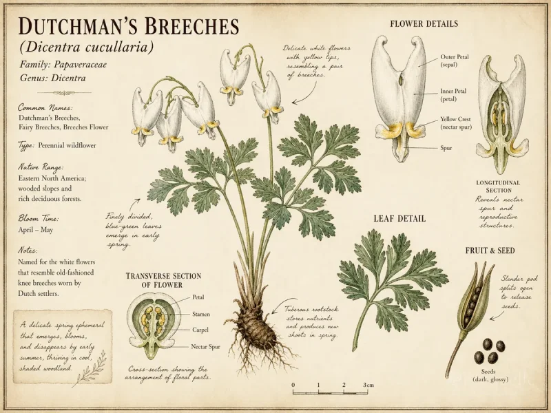 Dutchman’s Breeches (Dicentra cucullaria)