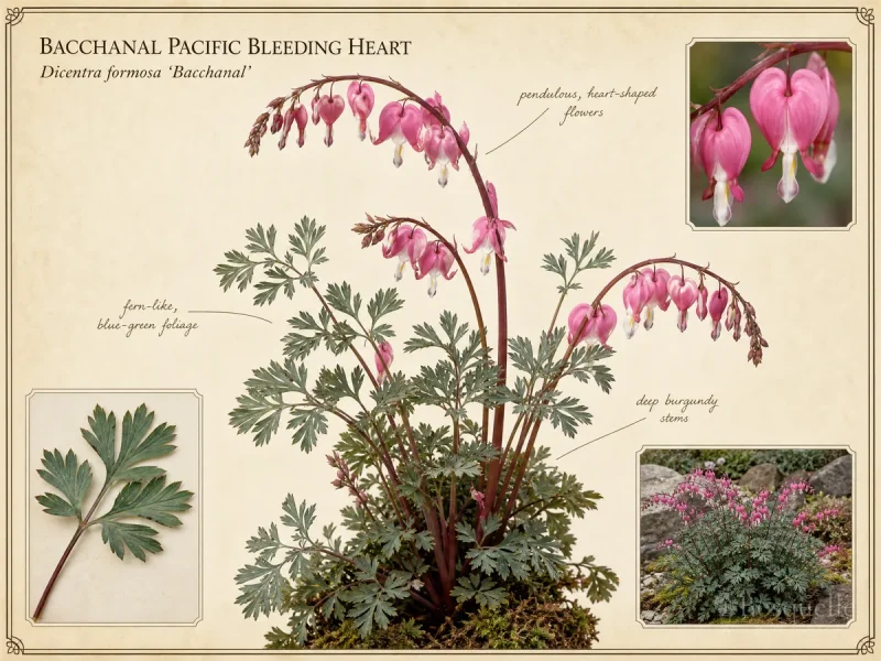 Bacchanal Pacific Bleeding Heart (Dicentra formosa ‘Bacchanal’)