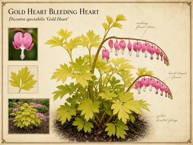 Gold Heart Bleeding Heart