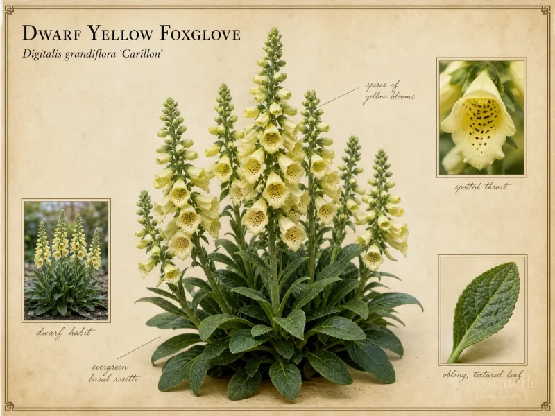 Dwarf Yellow Foxglove (Digitalis grandiflora ‘Carillon’)