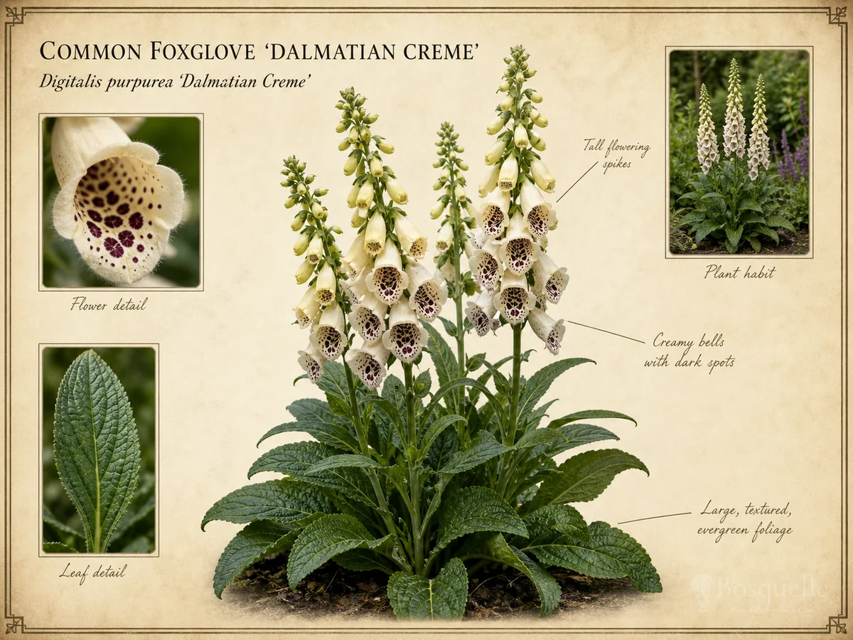 Common Foxglove ‘Dalmatian Creme’ (Digitalis purpurea ‘Dalmatian Creme’)