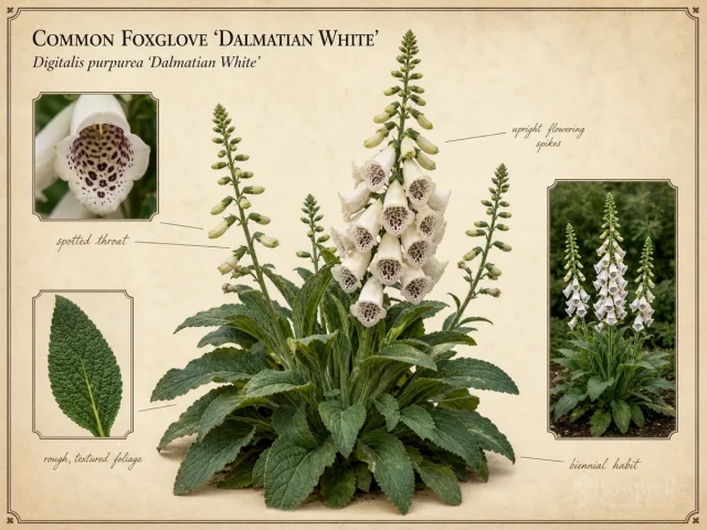 Common Foxglove 'Dalmatian White'