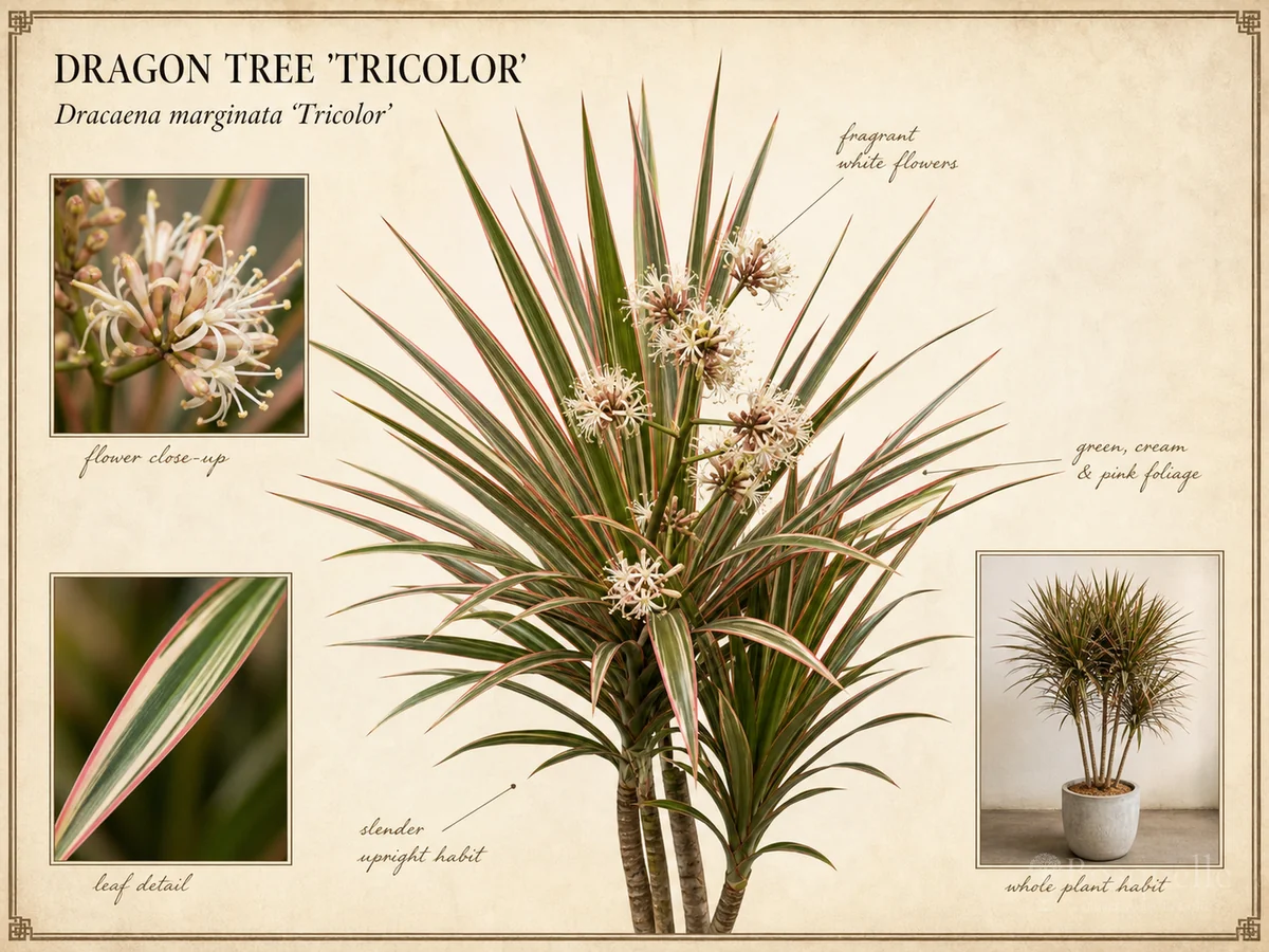 Dragon Tree ‘Tricolor’ (Dracaena marginata ‘Tricolor’)