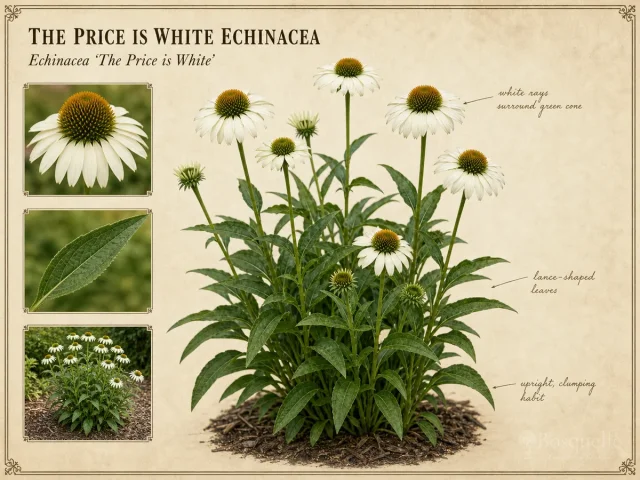 The Price is White Echinacea (Echinacea ‘The Price is White’)