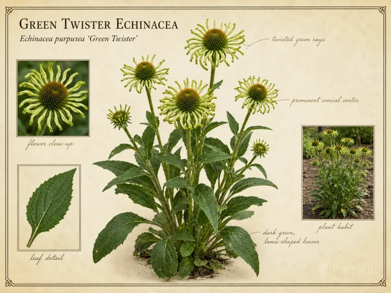 Green Twister Echinacea (Echinacea purpurea ‘Green Twister’)