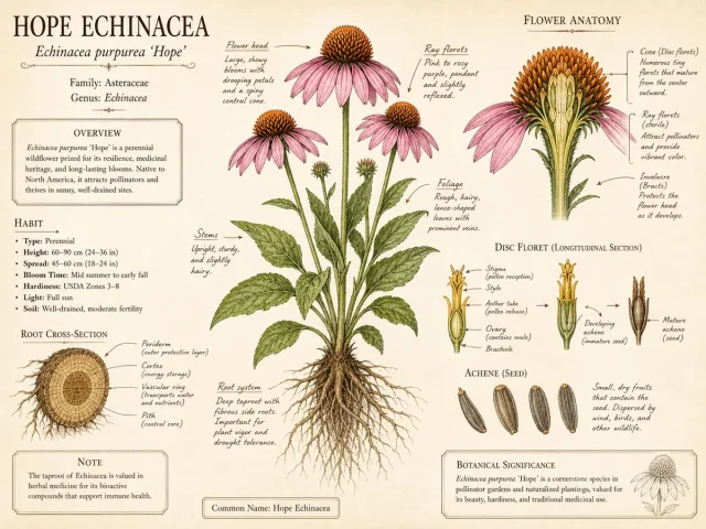 Hope Echinacea (Echinacea purpurea ‘Hope’)