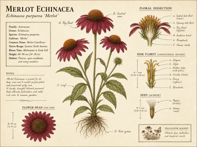 Merlot Echinacea (Echinacea purpurea ‘Merlot’)