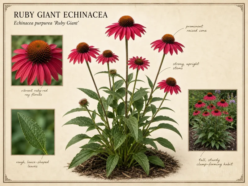 Ruby Giant Echinacea (Echinacea purpurea ‘Ruby Giant’)