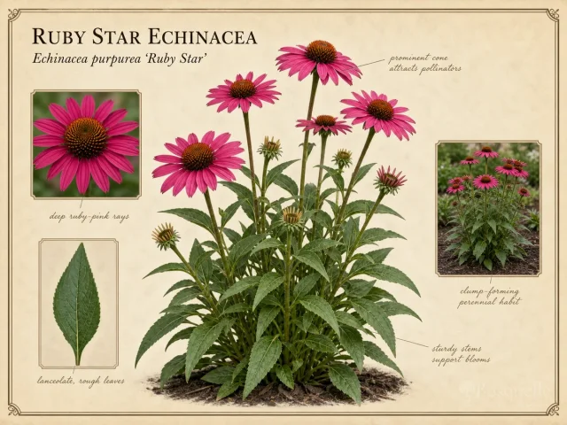 Ruby Star Echinacea (Echinacea purpurea ‘Ruby Star’)