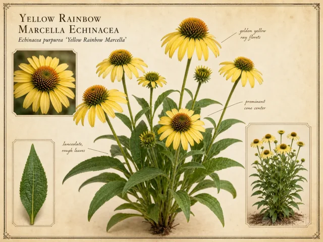Yellow Rainbow Marcella Echinacea