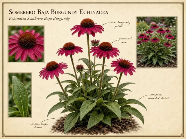 Sombrero Baja Burgundy Echinacea