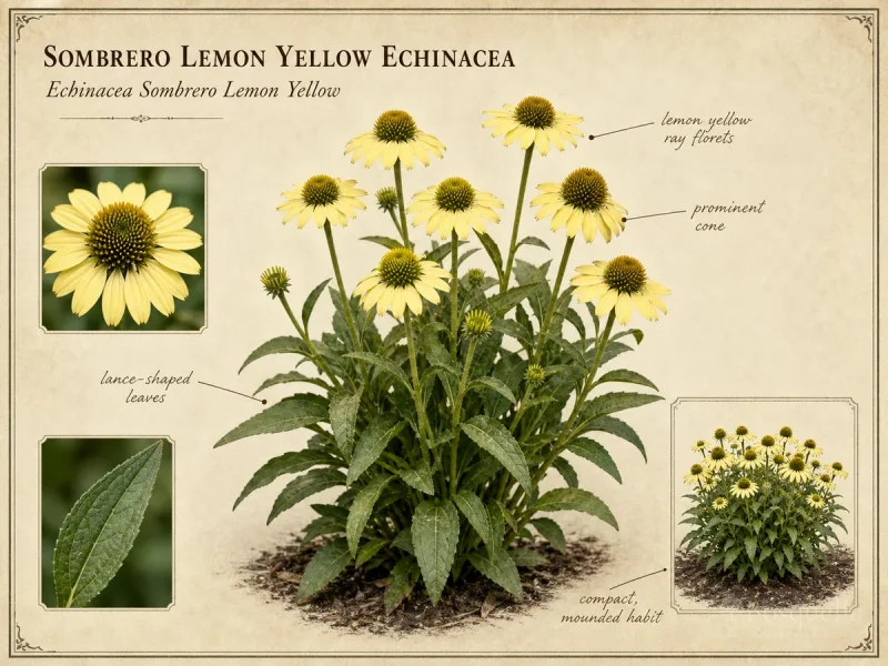 Sombrero Lemon Yellow Echinacea (Echinacea Sombrero Lemon Yellow)