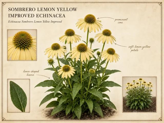 Sombrero Lemon Yellow Improved Echinacea (Echinacea Sombrero Lemon Yellow Improved)