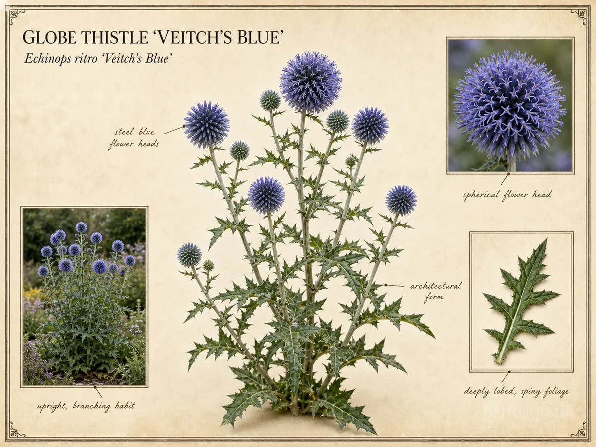 Globe Thistle 'Veitch's Blue'