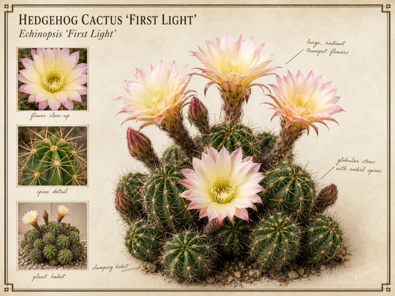 Hedgehog Cactus ‘First Light’ (Echinopsis ‘First Light’)