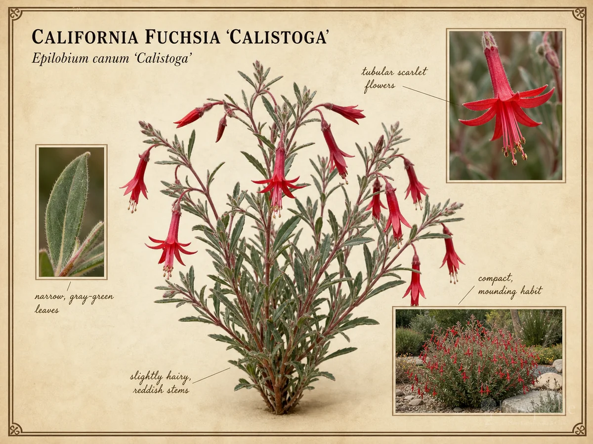 California Fuchsia ‘Calistoga’ (Epilobium canum ‘Calistoga’)