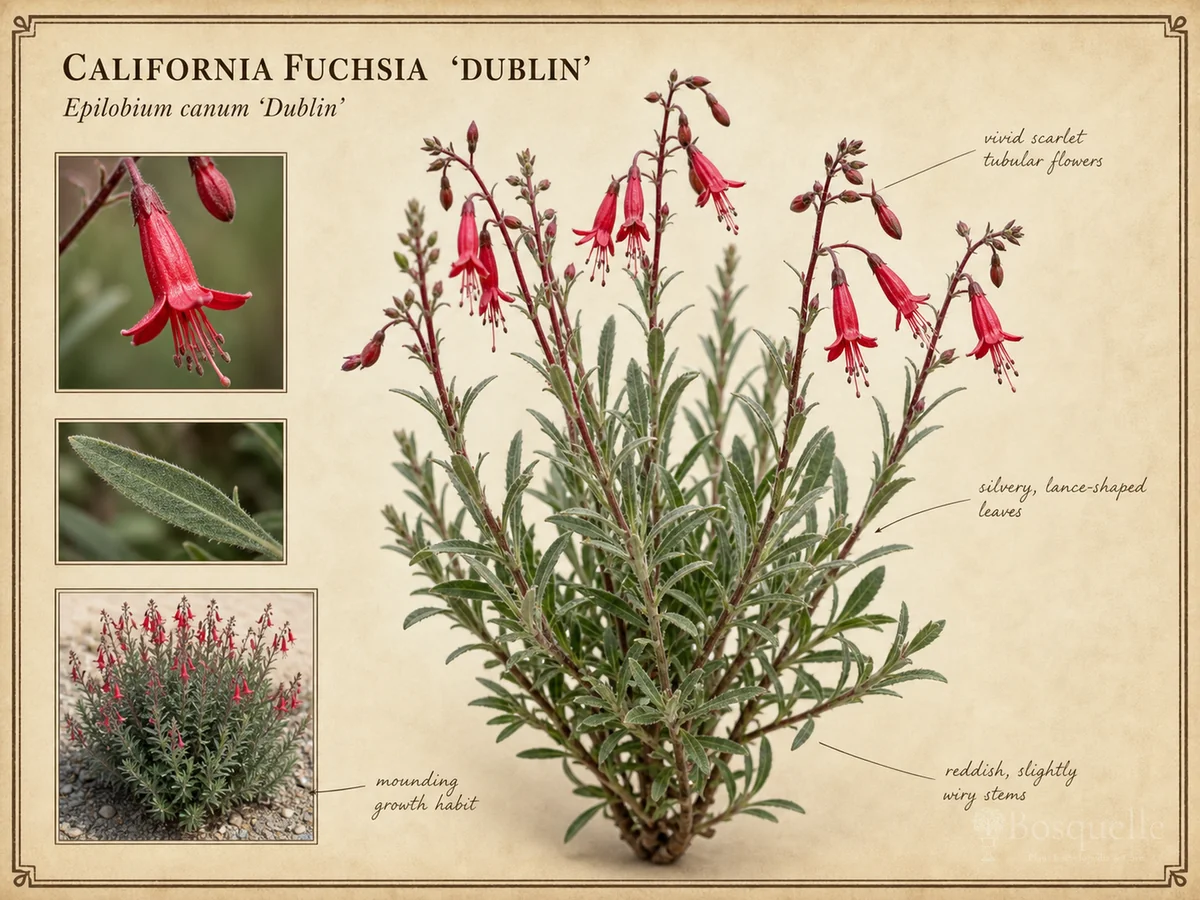 California Fuchsia  ‘Dublin’ (Epilobium canum ‘Dublin’)