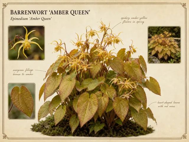 Barrenwort ‘Amber Queen’ (Epimedium ‘Amber Queen’)
