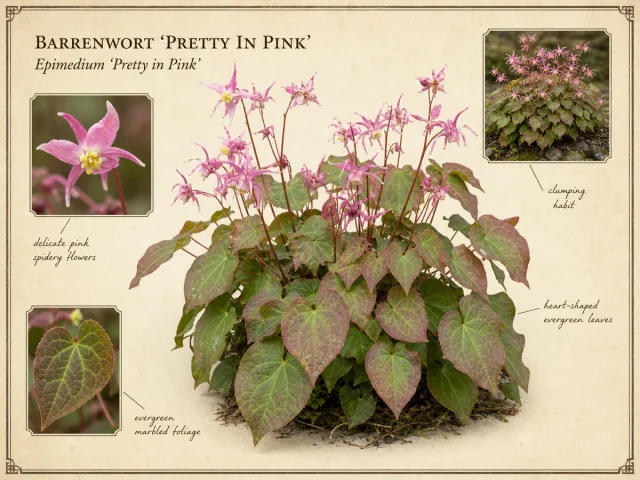 Barrenwort ‘Pretty in Pink’ (Epimedium ‘Pretty in Pink’)