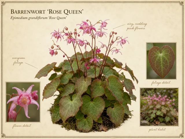 Barrenwort 'Rose Queen'