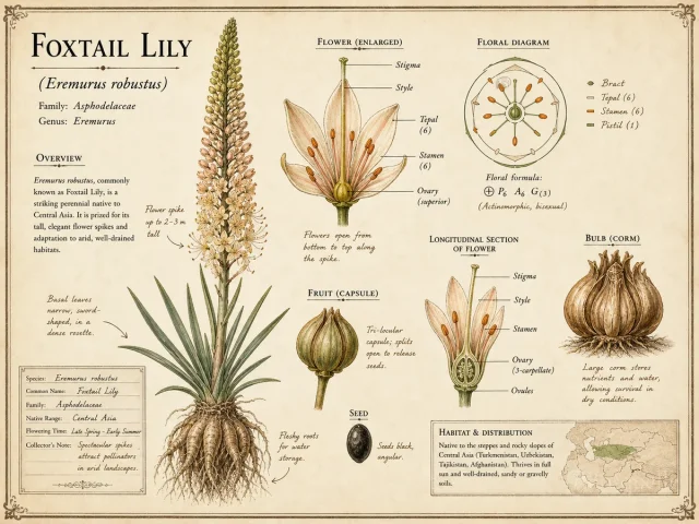 Foxtail Lily (Eremurus robustus)