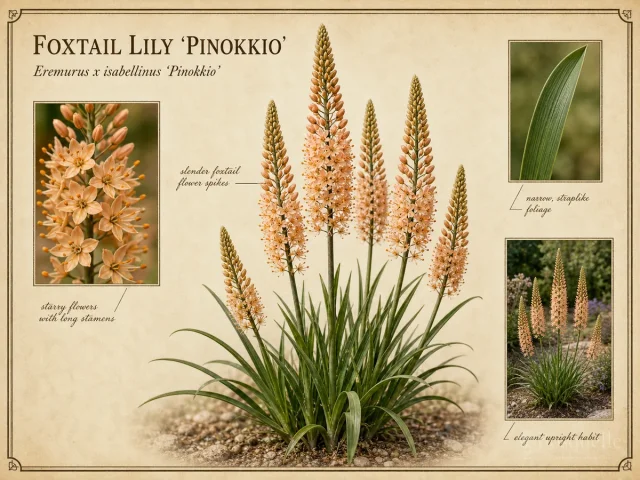 Foxtail Lily ‘Pinokkio’ (Eremurus x isabellinus ‘Pinokkio’)