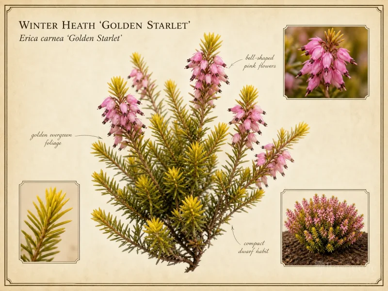Winter Heath ‘Golden Starlet’ (Erica carnea ‘Golden Starlet’)