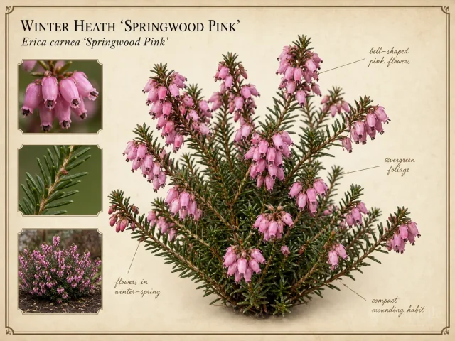 Winter Heath 'Springwood Pink'