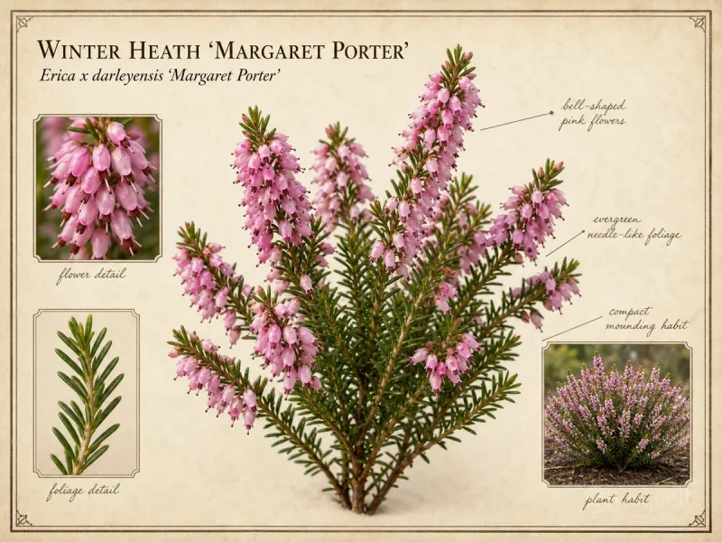 Winter Heath ‘Margaret Porter’ (Erica x darleyensis ‘Margaret Porter’)