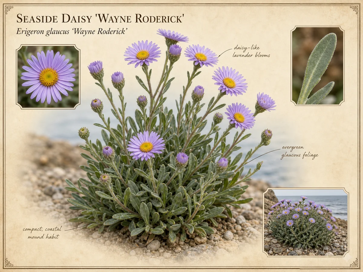 Seaside Daisy ‘Wayne Roderick’ (Erigeron glaucus ‘Wayne Roderick’)